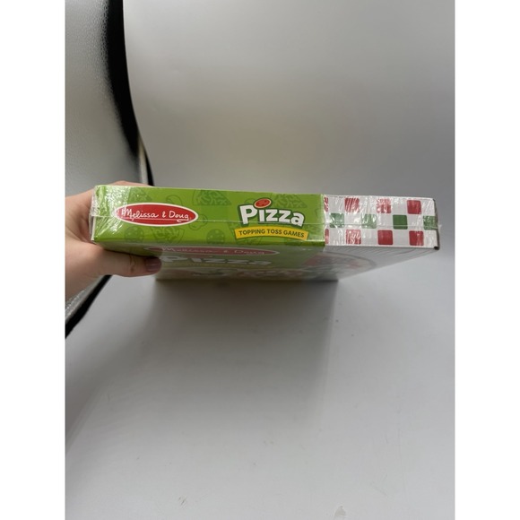 Melissa & Doug Wooden Double-Sided Pizza Topping Toss Games 14-Piece, New Sealed - Picture 3 of 9